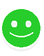 Icono de una cara alegre de color verde, que simboliza la satisfacción de nuestros clientes al contratar la mejor empresa de limpieza en Sevilla